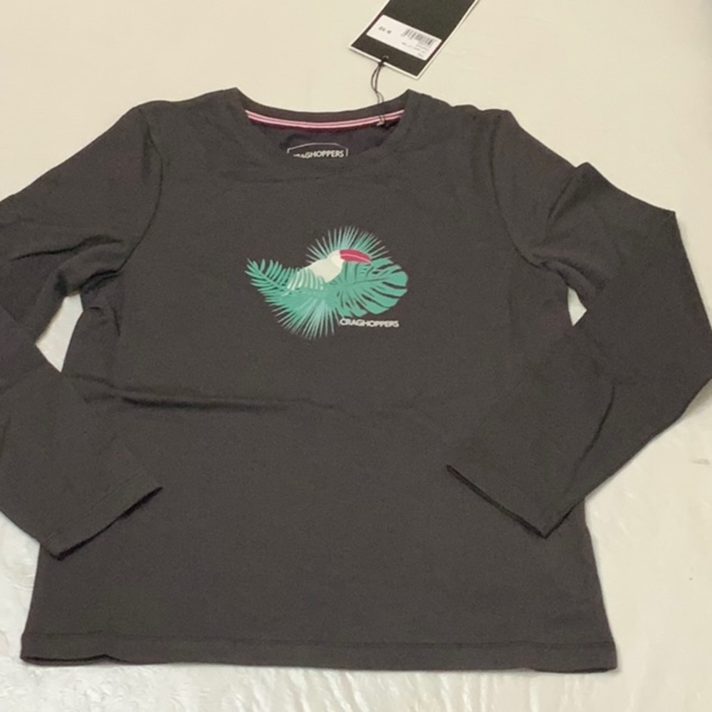 Craghoppers Long Sleeve T-Shirt - Charcoal